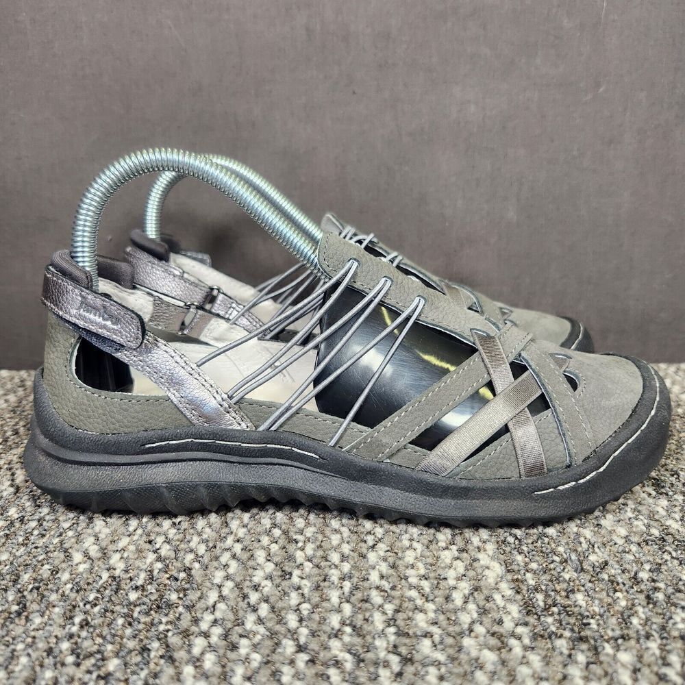 Jambu Chestnut Mary Jane Womens Size 7 M Gray Nubuck Slip-On Comfort Flats Shoes